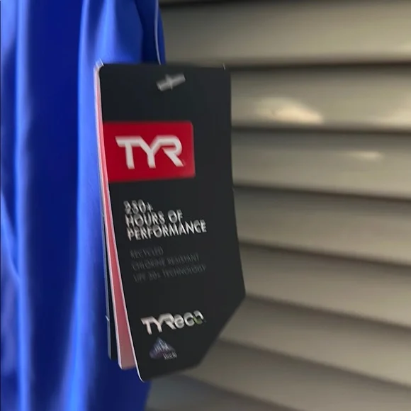 TYR Vibrant Blue Athletic  Swimsuit NWT - Picture 2 of 6